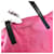 Tote Bolsa 2 em 1 com placa de logo triangular PRADA Preto Rosa  - vista 10
