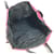Tote Bolsa 2 em 1 com placa de logo triangular PRADA Preto Rosa  - vista 12
