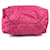 Tote Bolsa 2 em 1 com placa de logo triangular PRADA Preto Rosa  - vista 5