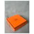 Hermès L'Orange Leather Bag Charm Silver Chain  - view 13