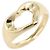 Anello Open Heart in oro giallo 18K di Tiffany & Co. D'oro