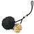 Chanel Black and Gold Handbag Charm Golden