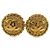 Vintage Metall Gold Clip Ohrringe von Chanel Golden