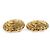 Vintage Metall Gold Clip Ohrringe von Chanel Golden - Ansicht 3