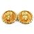 Vintage Metall Gold Clip Ohrringe von Chanel Golden - Ansicht 5