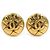 Timeless Vintage Gold Clip Ohrringe von Chanel Golden