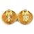 Timeless Vintage Gold Clip Ohrringe von Chanel Golden - Ansicht 5