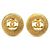 Timeless Vintage Gold Clip Ohrringe von Chanel Golden
