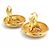 Timeless Vintage Gold Clip Ohrringe von Chanel Golden - Ansicht 4