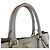Borsa a spalla in pelle grigia Prada Marrone - vista 10