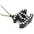 Collana in resina nera e metallo Chanel Nero