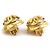 Timeless Vintage Metall Gold Clip Ohrringe von Chanel Golden - Ansicht 4