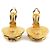 Timeless Vintage Metall Gold Clip Ohrringe von Chanel Golden - Ansicht 6