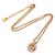 Collana oro e rosa chiaro Christian Dior D'oro - vista 2