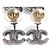Orecchini a goccia in metallo gunmetal Chanel Metallico - vista 7