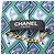 Cravatta Chanel in seta blu verde crema Crudo - vista 4
