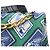 Cravatta Chanel in seta blu verde crema Crudo - vista 7