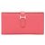 Hermès Bearn Soufflé Bi-Fold Langbörse in Pink