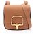 Mini borsa a spalla Della Cavalleria di Hermès Marrone D'oro