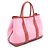 Borsa Tote TPM Garden Party di Hermès Rosa Rosso - vista 2