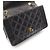 Borsa a Spalla Chanel Matelassé Diana Flap Nero - vista 13