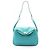 Borsa a Spalla Hermès Lindy 26 Blu Verde