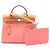 Hermès Hermes Herbag Zip PM 2-Way Handbag Brown Pink