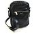 Borsa a spalla in pelle nera stampata Saint Laurent Nero