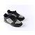 Sneakers Gucci Runner in pelle nera e feltro grigio Nero