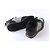 Sneakers Gucci Runner in pelle nera e feltro grigio Nero - vista 3