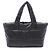 Borsa tote reversibile Chanel Coco Cocoon MM Nero Bordò