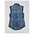 Camicia senza maniche in denim Balmain blu - vista 4