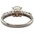 Autre Marque Platinbandring mit Diamant und Perle Silber - Ansicht 5