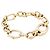 Autre Marque Bracciale a maglie ovali e circolari in oro giallo. - vista 2