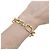 Autre Marque Bracciale a maglie ovali e circolari in oro giallo. - vista 5