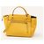 Borsa Tote Céline Belt in pelle gialla Giallo - vista 3