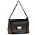 Borsa a spalla piccola Givenchy GV3 in pelle nera e suede leopardato Marrone Blu navy - vista 2