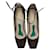 Escarpins Yves Saint Laurent en cuir marron  - vue 1