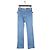Dior von Galliano SS03 Bootcut Bondage-Jeans Blau