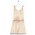 Conjunto de top de brocado de seda dourada e saia midi Prada SS02 Dourado