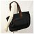 Borsa tote in nylon nero Gucci - vista 8
