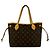 Louis Vuitton Neverfull MM Tote Bag Braun