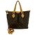 Louis Vuitton Palermo PM Monogramm Leder Schulter-/Tote-Bag Braun
