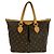 Louis Vuitton Palermo PM Monogramm Leder Schulter-/Tote-Bag Braun - Ansicht 3