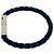 Bracciale in pelle Intrecciato Bottega Veneta Argento Blu navy - vista 5