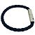 Bracciale in pelle Intrecciato Bottega Veneta Argento Blu navy - vista 6