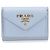 Cartera plegable Prada en azul