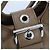 Borsa a mano in pelle nappa marrone Prada - vista 5