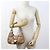 Borsa a mano in pelle nappa marrone Prada - vista 8