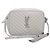 Borsa a tracolla in pelle grigia Saint Laurent Marrone